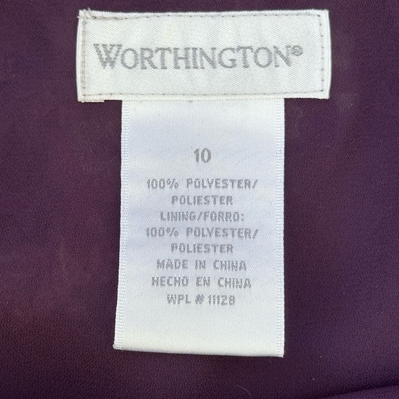 Worthington JC Penney Purple Skirt - Picture 2 of 11